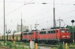BR 140/500510/kohlezug-mit-140-815-steht-am Kohlezug mit 140 815 steht am 31 Mai 2006 in Rosenheim.