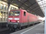 143 959-5 als RB mit ziel Eilenburg im Bahnhof Halle (Saale) Hbf am 27.11.14