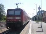 BR 143/454701/143-650-und-143-002-im 143 650 und 143 002 im Bahnhof Halle-Trotha am 23.8.15