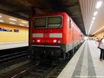 143 034 im Tunnelbahnhof Halle-Neustadt am 1.9.16