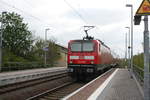 BR 143/698141/143-009-verlaesst-als-s9-mit 143 009 verlsst als S9 mit ziel Eilenburg den Bahnhof Delitzsch ob Bf am 7.5.20