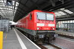 BR 143/736806/143-168-im-bahnhof-hallesaale-hbf 143 168 im Bahnhof Halle/Saale Hbf am 29.4.21