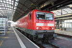 143 168 im Bahnhof Halle/Saale Hbf am 10.6.21