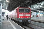 143 957 im Bahnhof Halle/Saale Hbf am 6.10.21