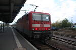 BR 143/761053/143-591-im-bahnhof-delitzsch-unt 143 591 im Bahnhof Delitzsch unt Bf am 21.10.21