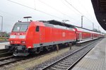 BR 146/497252/db-146-108-steht-am-27 DB 146 108 steht am 27 April 2016 in Osnabrck Hbf.