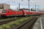 BR 146/519949/db-regio-146-105-treft-am DB Regio 146 105 treft am 20 September 2016 in Hannover Hbf ein.