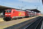 RE mit 146 225 steht am 22 Mai 2018 in Offenburg.