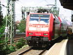 BR 146/628859/146-016-mit-ziel-schoena-bei 146 016 mit ziel Schöna bei der einfahrt in den Bahnhof Dresden Freiberger Straße am 5.9.18