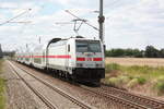 BR 146/707947/146-575-mit-ihrer-ic2-garnitur 146 575 mit ihrer IC2 Garnitur bei der durchfahrt in Zberitz am 22.7.20