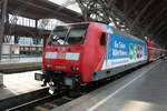 146 017 mit dem RE50 mit ziel Dresden Hbf im Bahnhof Leipzig Hbf am 12.9.20