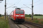 BR 146/742144/146-024-mit-dem-re30-mit 146 024 mit dem RE30 mit ziel Magdeburg Hbf bei der Einfahrt in Zberitz am 9.6.21