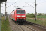 BR 146/783190/146-022-bei-der-einfahrt-in 146 022 bei der Einfahrt in den Haltepunkt Zberitz am 29.4.22