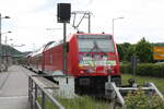 BR 146/810975/146-225-im-bahnhof-bad-schandau 146 225 im Bahnhof Bad Schandau am 6.6.22