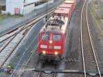 151 015-5 durchfhrt mit Containerzug Bamberg 23.08.2013