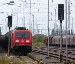 185 223-5 am 01.09.2013 im Bahnhof Nordhausen