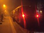 Im Dichten Nebel Stehen 172 171 + 172 132 als PRE 81250 mit ziel Bergen auf Rgen im Bahnhof Lauterbach Mole Bereit am 6.3.14