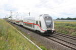 intercity-ic/743267/146-575-mit-einem-intercity-unterwegs 146 575 mit einem InterCity unterwegs zwischen Zberitz und Niemberg am 5.7.21