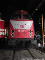 219 003 im Eisenbahnmuseum Chemnitz-Hilbersdorf am 12.11.15
