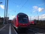 Streikende S7 abgestellt und Z-Gestellte Dostosteuerwagen im Bahnhof Halle-Nietleben am 8.11.14