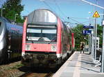 doppelsteuerwagen-alle-generationen/559314/143-034-mit-ihrer-s7-im 143 034 mit ihrer S7 im Bahnhof Halle-Rosengarten am 15.5.17
