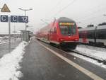 RE18 mit ziel Jena-Gschwitz im Bahnhof Halle (Saale) Hbf am 26.1.19