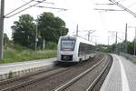 abellio-rail-mitteldeutschland/741955/1648-413914-als-leerfahrt-bei-der 1648 413/914 als Leerfahrt bei der Durchfahrt in Zberitz am 9.6.21