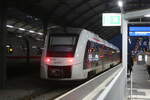 abellio-rail-mitteldeutschland/771486/1648-948448-bei-der-einfahrt-in 1648 948/448 bei der Einfahrt in den Endbahnhof Halle/Saale Hbf am 2.12.21
