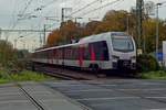 abellio-rail-nrw/680523/abellio-et25-2301-verlaesst-am-14-november Abellio ET25-2301 verlässt am 14 November 2019 Emmerich mit ein RE nach Arnhem über Zevenaar.