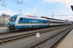 alex/798660/alexa-223-065-steht-mit-der ALEX(A) 223 065 steht mit der Zapadny-Express am 12 Juni 2022 in Plzen hl.n. fr die weiterfahrt nach Schwandorf.