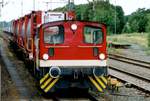 bentheimer-eisenbahn/705678/am-16-juli-1998-rangiert-bentheimer Am 16 Juli 1998 rangiert Bentheimer Eisenbahn D4 in Bad Bentheim.
