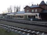 PRESS 650 032-4 mit ziel Lauterbach Moel im Bahnhof Putbus am 25.11.13