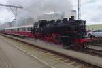 Auch ex-DRG 86 1774 war am 11 September 2022 in Benesov u Prahy dabei: mit ein Dampfpendelzug verlasst sie whrend Steam-53 Benesov u Prahy.