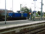 eisenbahngesellschaft-potsdam-egp/630752/v60-02-der-egp-beim-rangieren V60 02 der EGP beim Rangieren im Bahnhof Wittenberge am 28.9.18