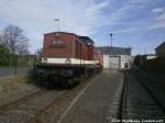 202 057 der Erfurter Bahn Service abgestellt auf dem Gelnde der LEG in Delitzsch am 9.5.15