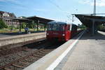 772 345 der EBS als Sonderzug mit ziel Zeitz im Bahnhof Weienfels am 6.7.19