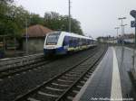 Erixx 622 703 / 203 beim einfahren in den Bahnhof Viennenburg am 30.4.15