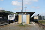 Erixx/798210/218-472-und-622-204704-im 218 472 und 622 204/704 im Bahnhof Goslar am 2.6.22