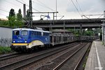 EVB Mittelweserbahn/513486/140-774-1-fuhr-mit-einen-leeren 140 774-1 fuhr mit einen leeren autozug durch hh-harburg,16.06.16