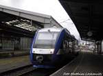 harz-elbe-express-hex/476060/hex-vt-302-im-bahnhof-halle HEX VT 302 im Bahnhof Halle (Saale) Hbf am 13.1.16