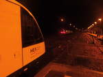 HEX VT 870 und ein weiterer HEX Triebwagen im Bahnhof Halle-Trotha am 25.11.17