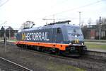 Hectorrail/766969/hrde-185-571-7-musste-warten-auf HRDE 185 571-7 mußte warten auf weiterfahrt in hh-harburg,15.02.22