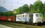 Am 27 Mai 2012 schiebt Lokomotion 139 260 ein Stahlschrottzug in Kufstein.