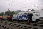 Am 19 Mai 2012 steht Lokomotion 185 663 in Schiebedienst in Kufstein.