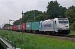 Metrans 186 291 durchfahrt Dordrecht Zuid/Bezuydendijk am 23 Juli 2016.