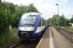 mitteldeutsche-regiobahn-mrb/798368/vt-702-und-vt-648-298798 VT 702 und VT 648 298/798 im Bahnhof Burgstdt am 4.6.22