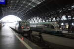 MRB VT 0013 und VT 0004 (ex OLA) im Bahnhof Leipzig Hbf am 2.12.23