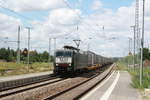 MRCE Dispolok/707697/es-64-f4---459-189 ES 64 F4 - 459 (189 459) mit einem Gterzug bei der durchfahrt in Angersdorf am 7.7.20