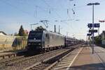 MRCE Dispolok/762073/captrain-185-556-samt-der-gefco-pkw CapTrain 185 556 samt der GEFCO-PKW Zug durchfahrt Bad Krozingen am 30 Mai 2019.