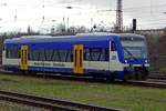 Am 25 Februar 2020 treft Niederbarnimer Eisenbahn VT-001 in Frankfurt-am-Oder ein.
